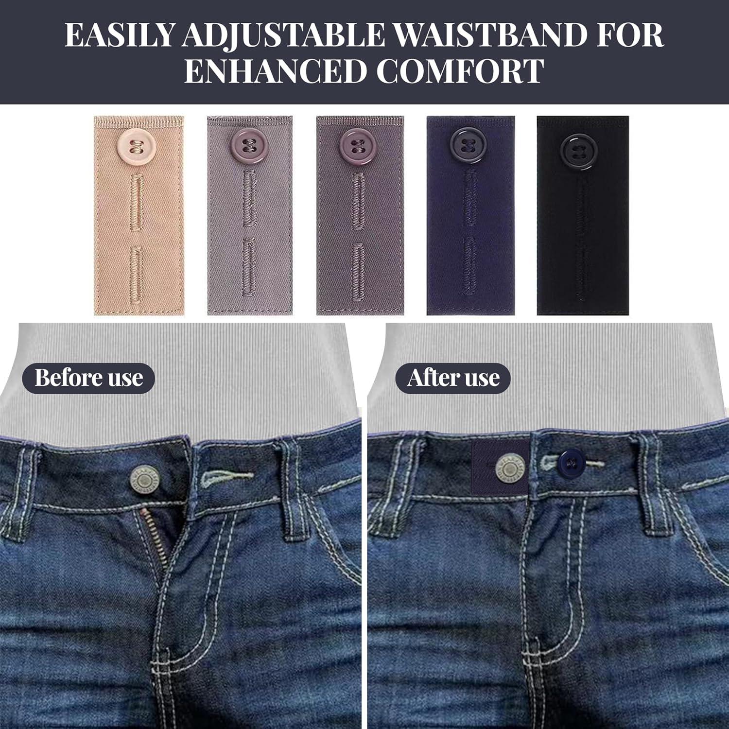 Extensores de Cintura para Jeans Mengfanjingxiang - 4 Piezas