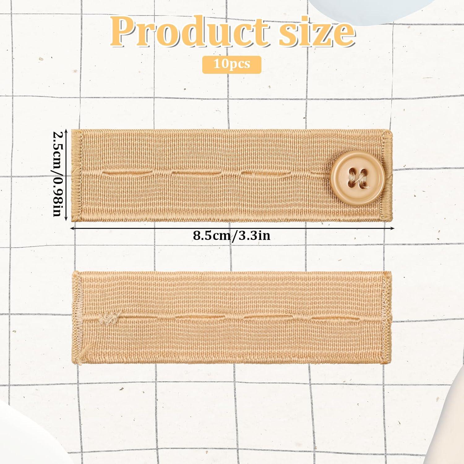 Extensores de Cintura Elásticos LXUEJIE 10 Piezas 8.5cm