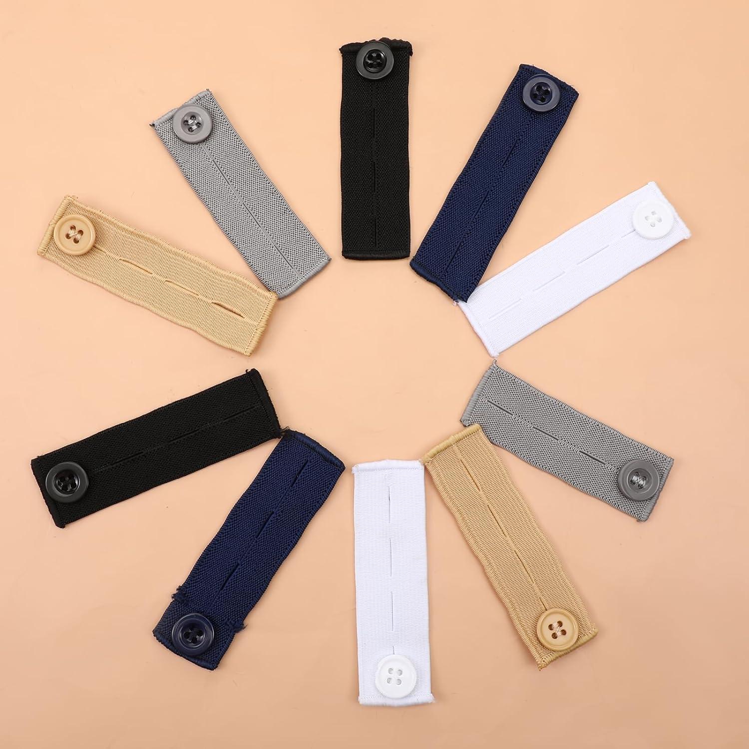 Extensores de Cintura Elásticos LXUEJIE 10 Piezas 8.5cm