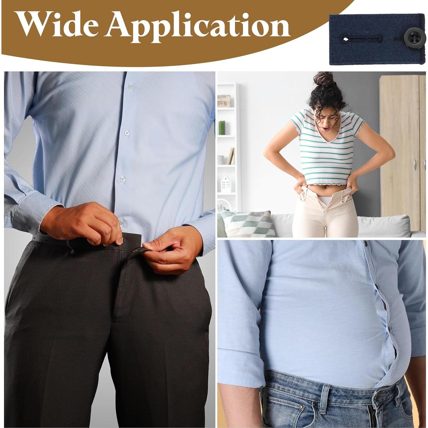 Extensores de Cintura Ajustables uxcell 4 Pcs para Pantalones
