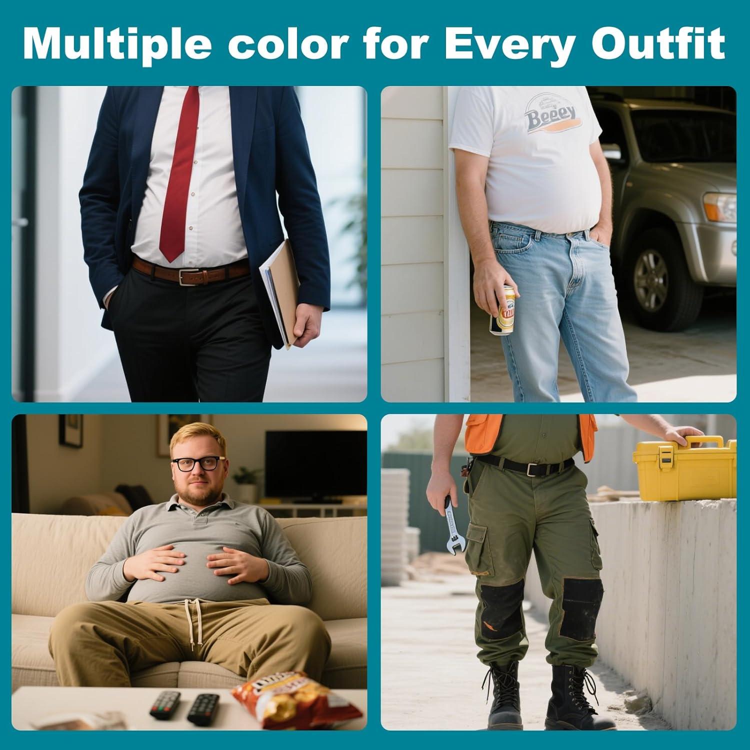 15 Extensores de Cintura Elásticos Ajustables para Pantalones