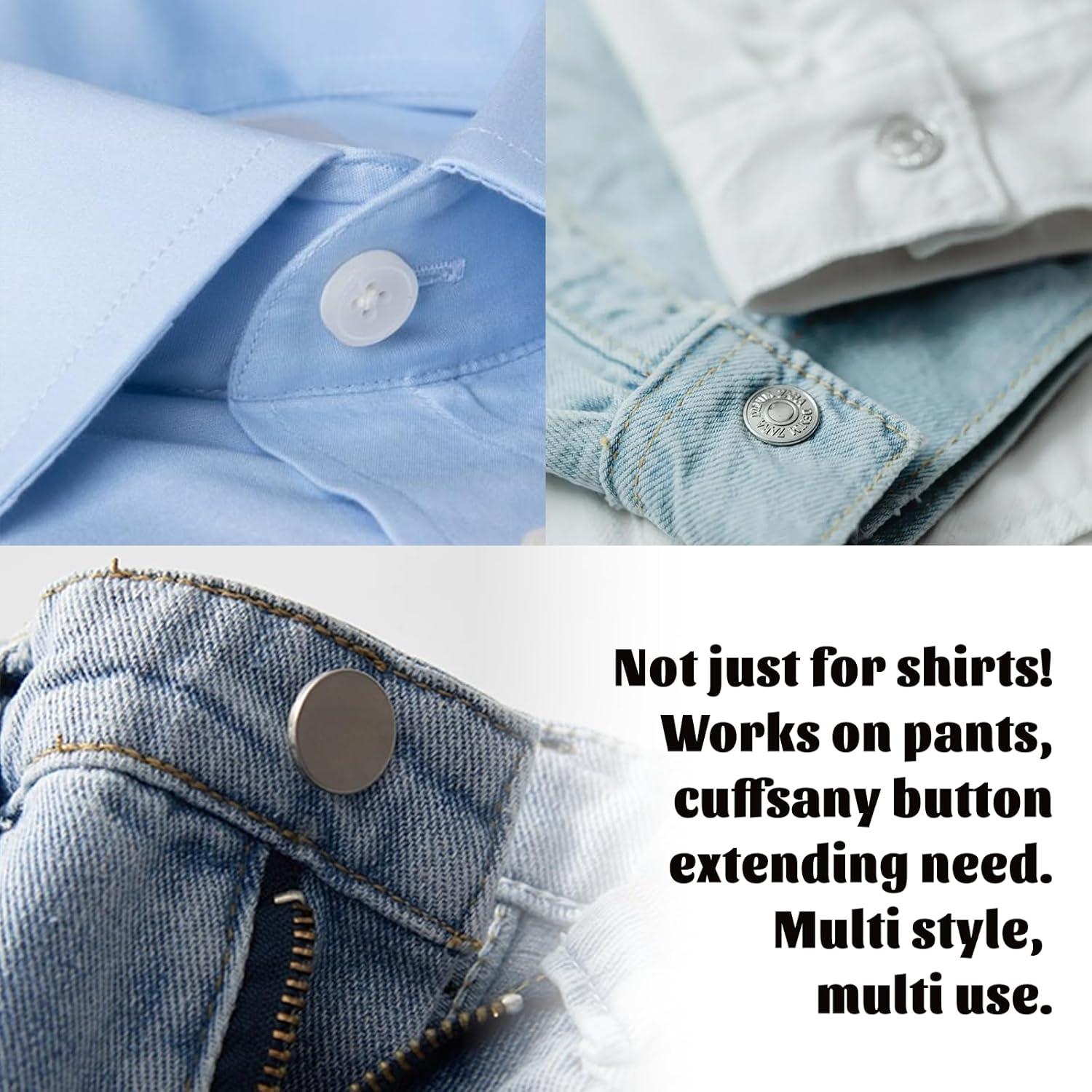 Extensores de Collar y Botón para Camisas y Pantalones Zinmilin - 12 Piezas