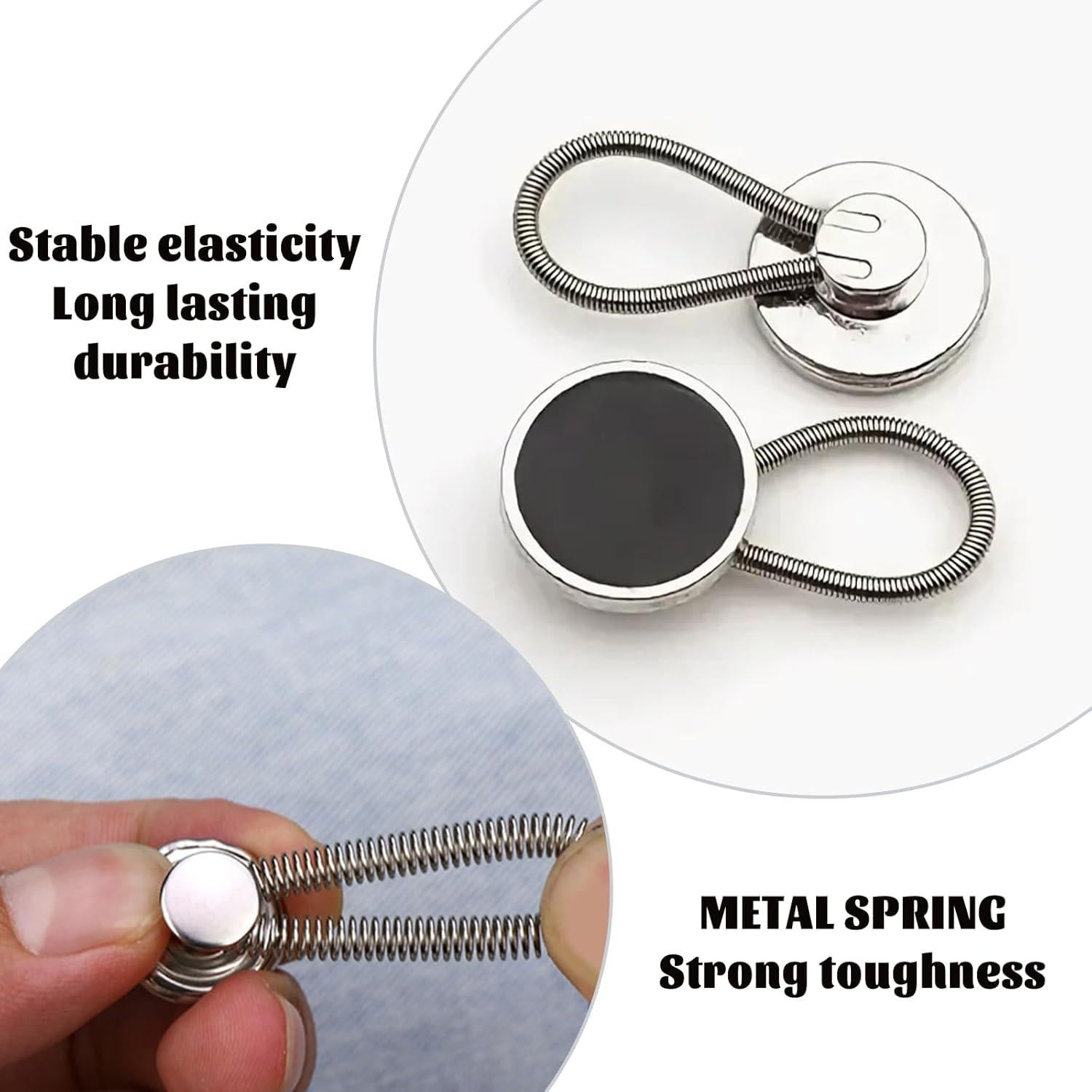 Extensores de Collar y Botón para Camisas y Pantalones Zinmilin - 12 Piezas