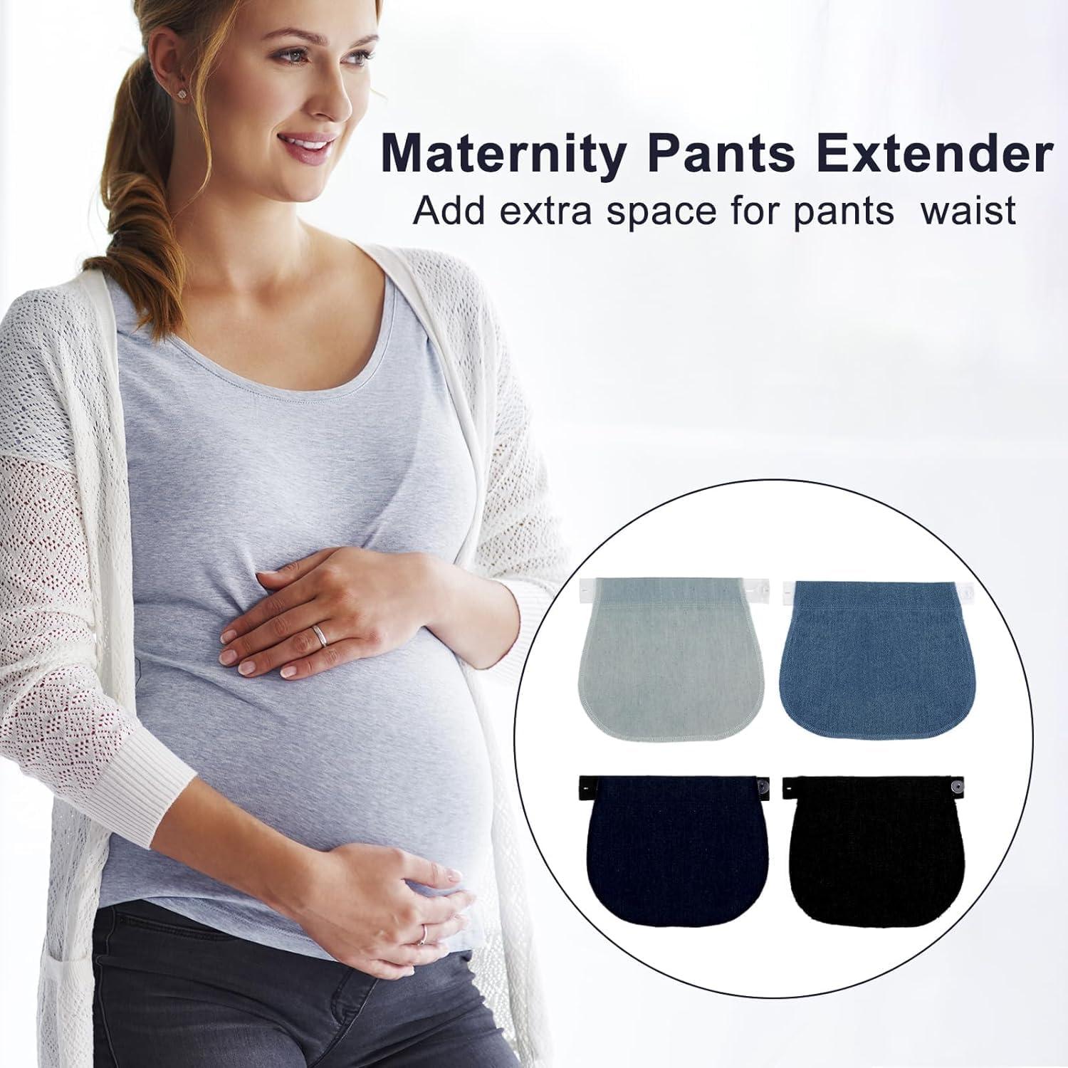Extensor de Pantalones de Maternidad Sndperiexam Negro Ajustable