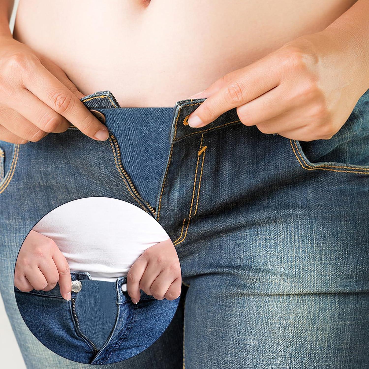 Extensor de Pantalones de Maternidad Sndperiexam Negro Ajustable