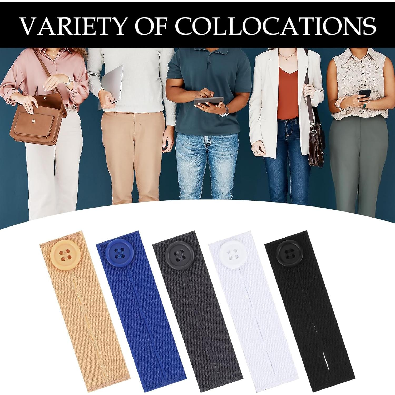 Paquete de 5 Extensores de Cintura Ajustables Xinjoduz