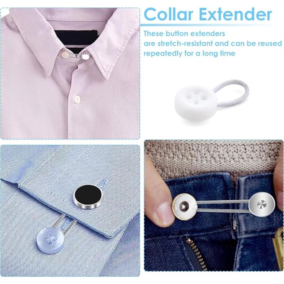 20 Extensores de Cuello para Camisas Hombre TWZKXC - 4 Estilos