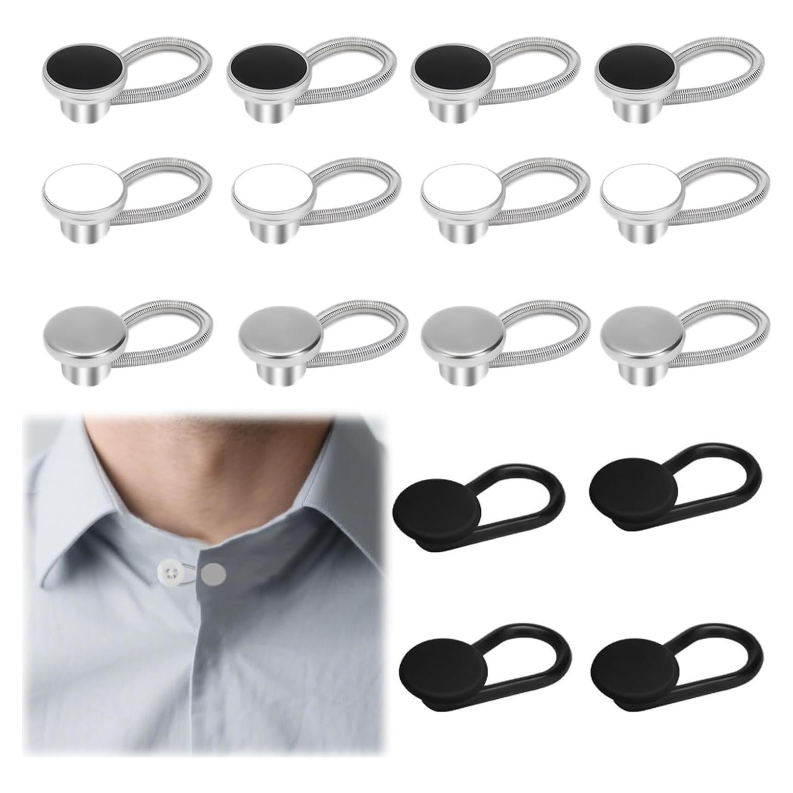 16 Extensores de Cuello para Camisas de Hombre BADAO Ajustables