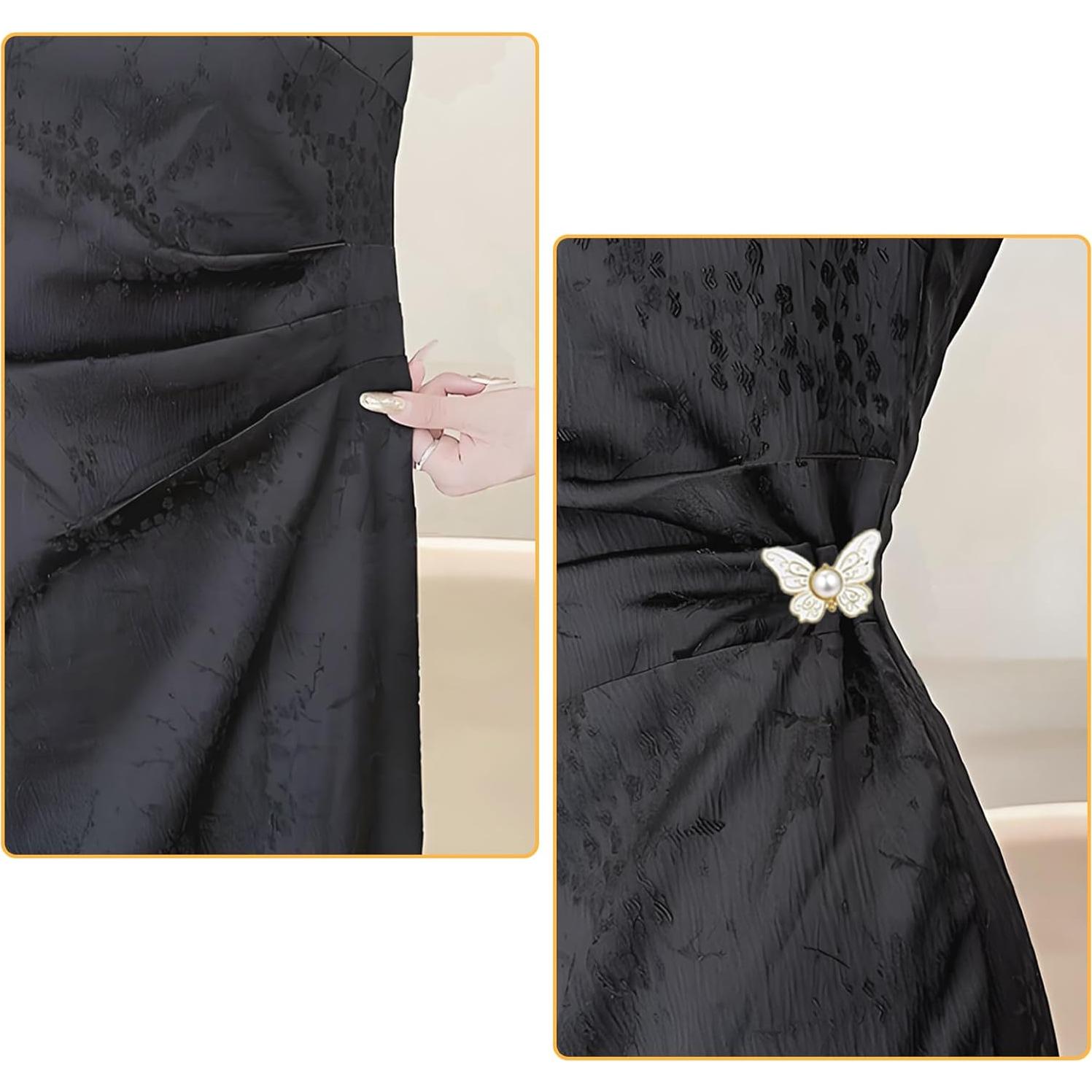 8 Botones Ajustadores de Cintura Mariposa Cieyooni Metal