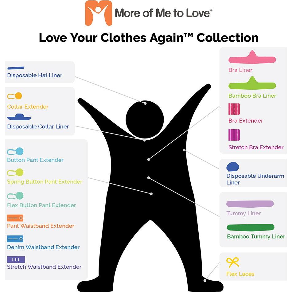 Extensor de Cintura Elástica para Embarazo NJ - 4-Pack