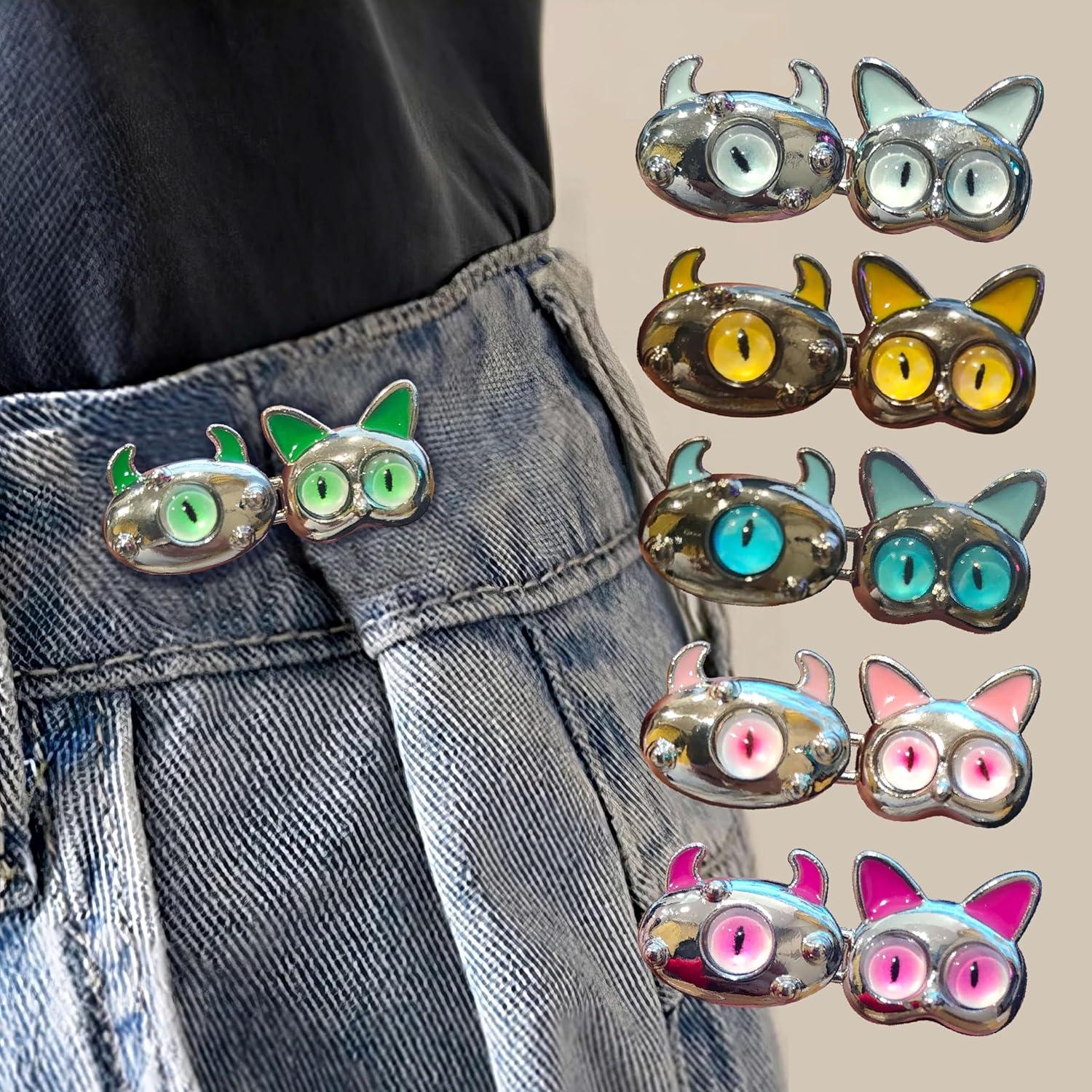 Pines de Botones Ajustables LRITER para Jeans - Verde