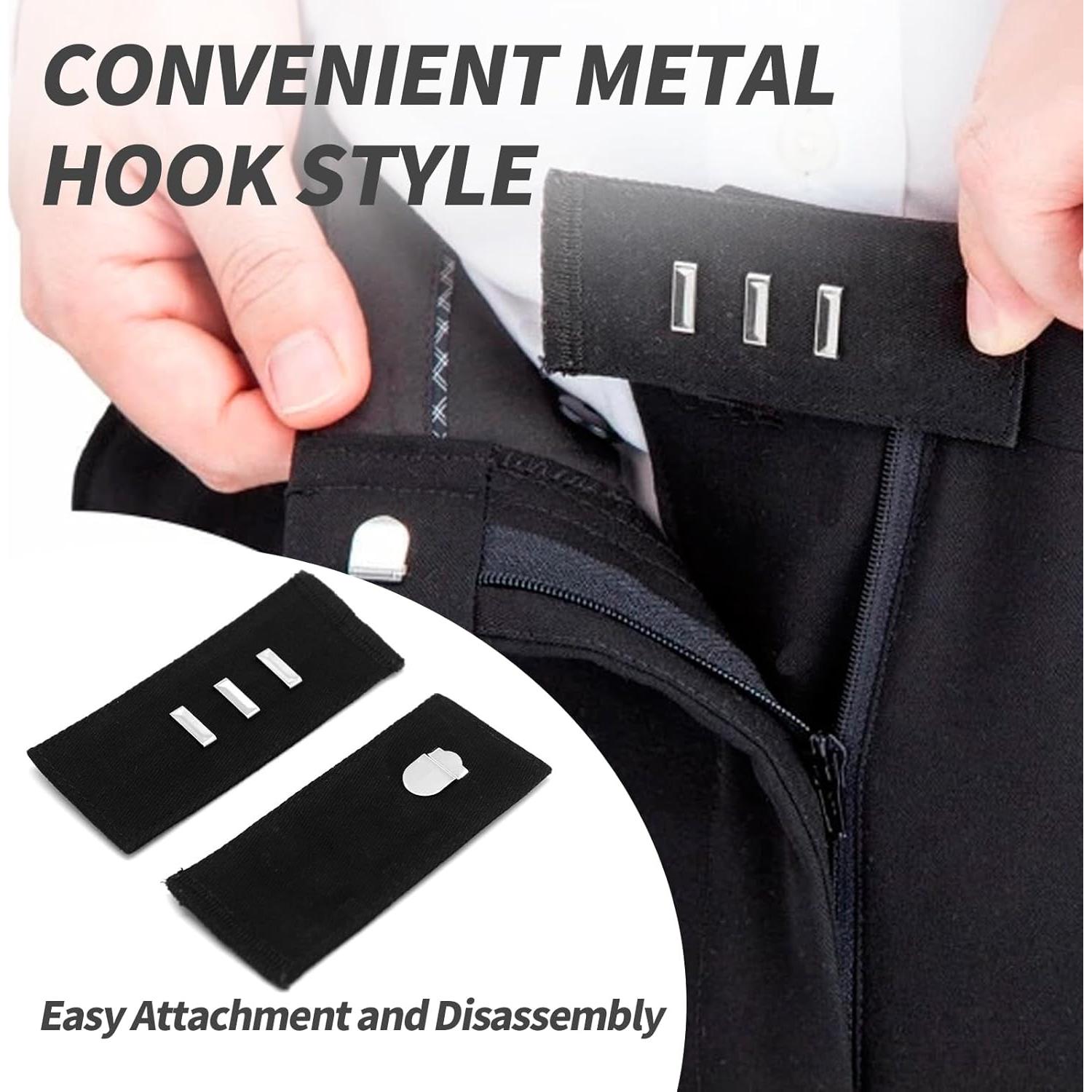 5 Extensores de Cintura para Pantalones con Gancho Metal