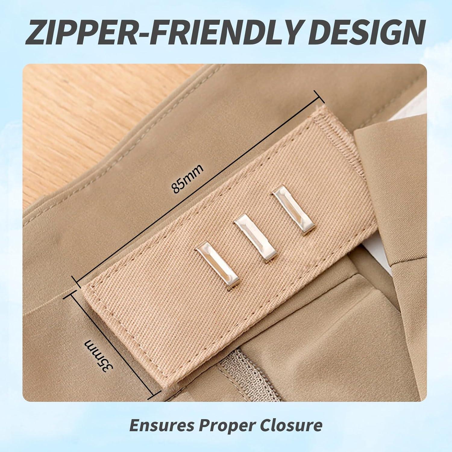 5 Extensores de Cintura para Pantalones con Gancho Metal