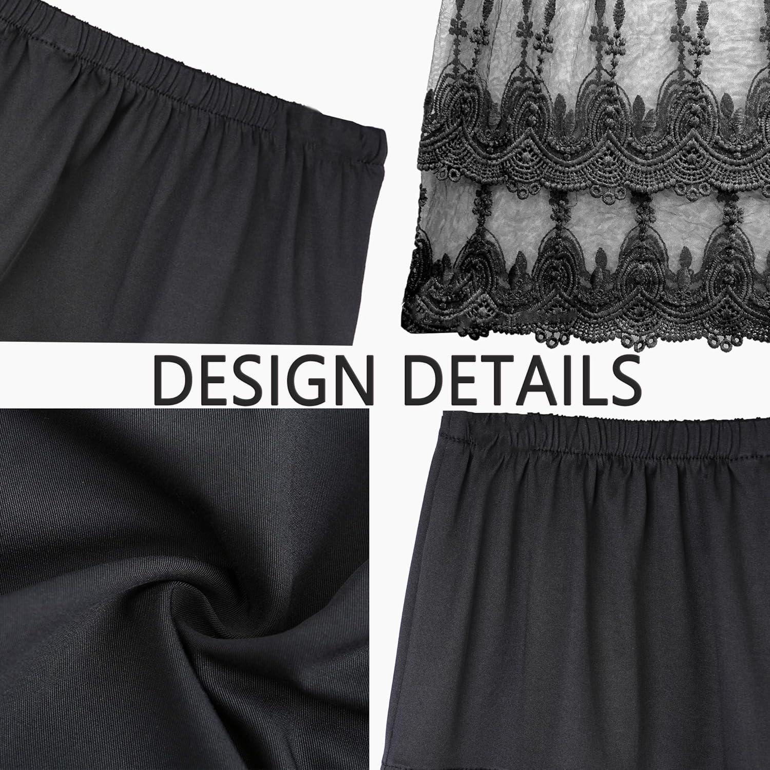 Extensor de Camisa de Encaje Ajustable OBBUE - Falda Interior Mini