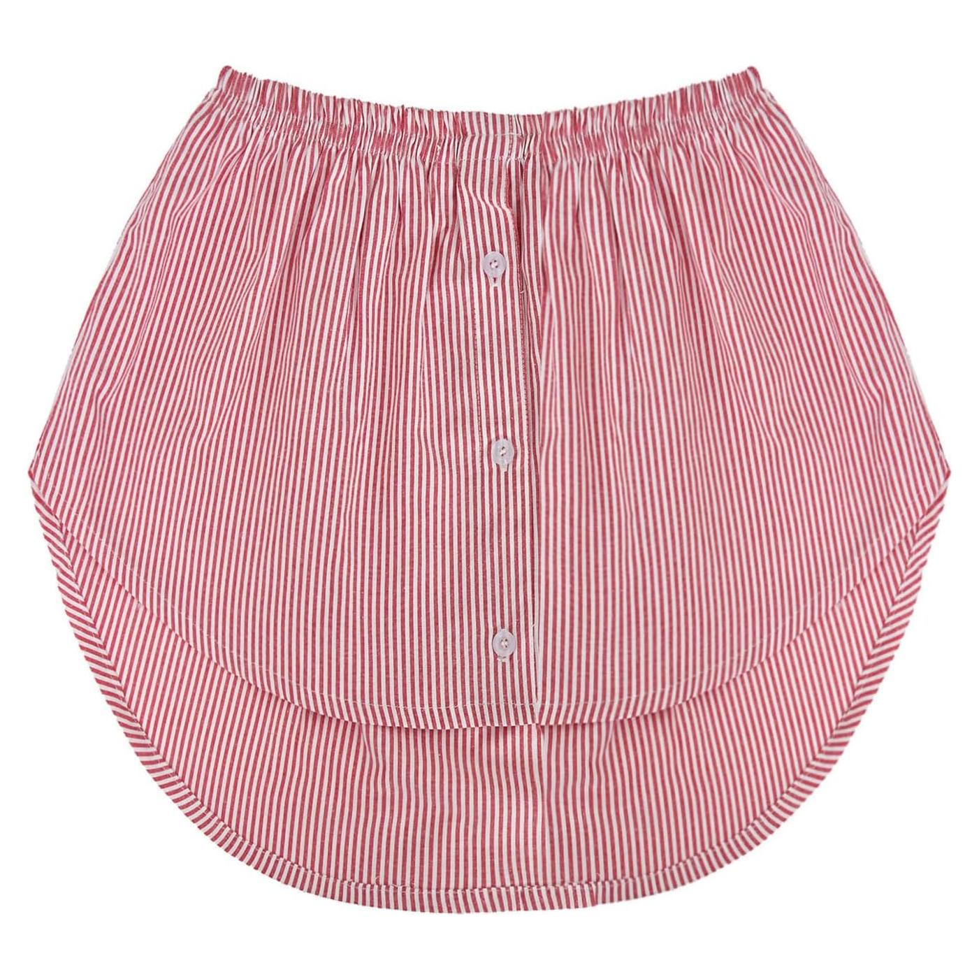 Extensor de Camisa para Mujer Capa Top Falso WJ2506 Rojo/Blanco