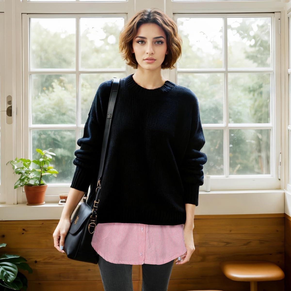 Extensor de Camisa para Mujer Capa Top Falso WJ2506 Rojo/Blanco