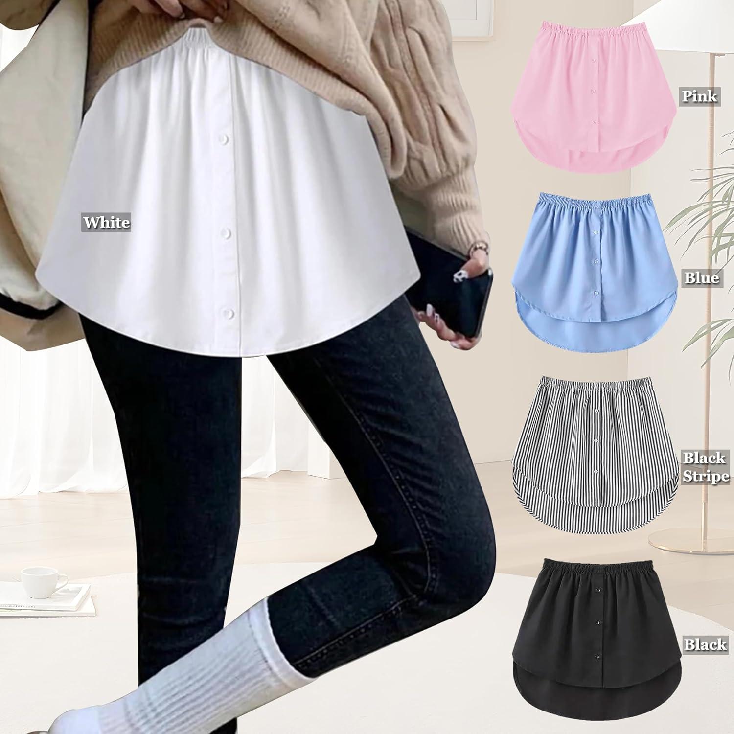 Camiseta Extensora para Mujeres Tagunop - Falda Removible Azul