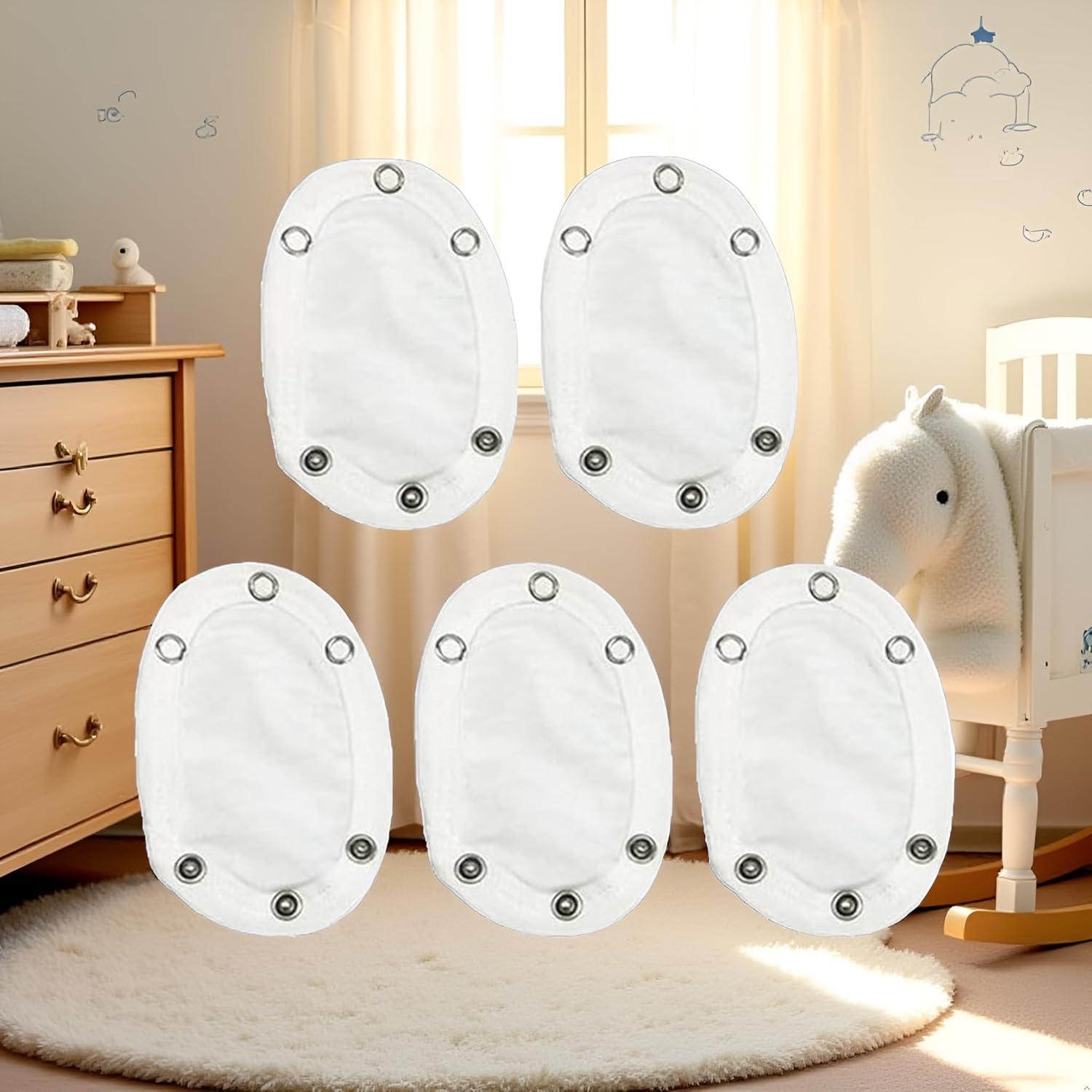 Conjunto 5 Extensores de Body Blancos WaigN para Bebés