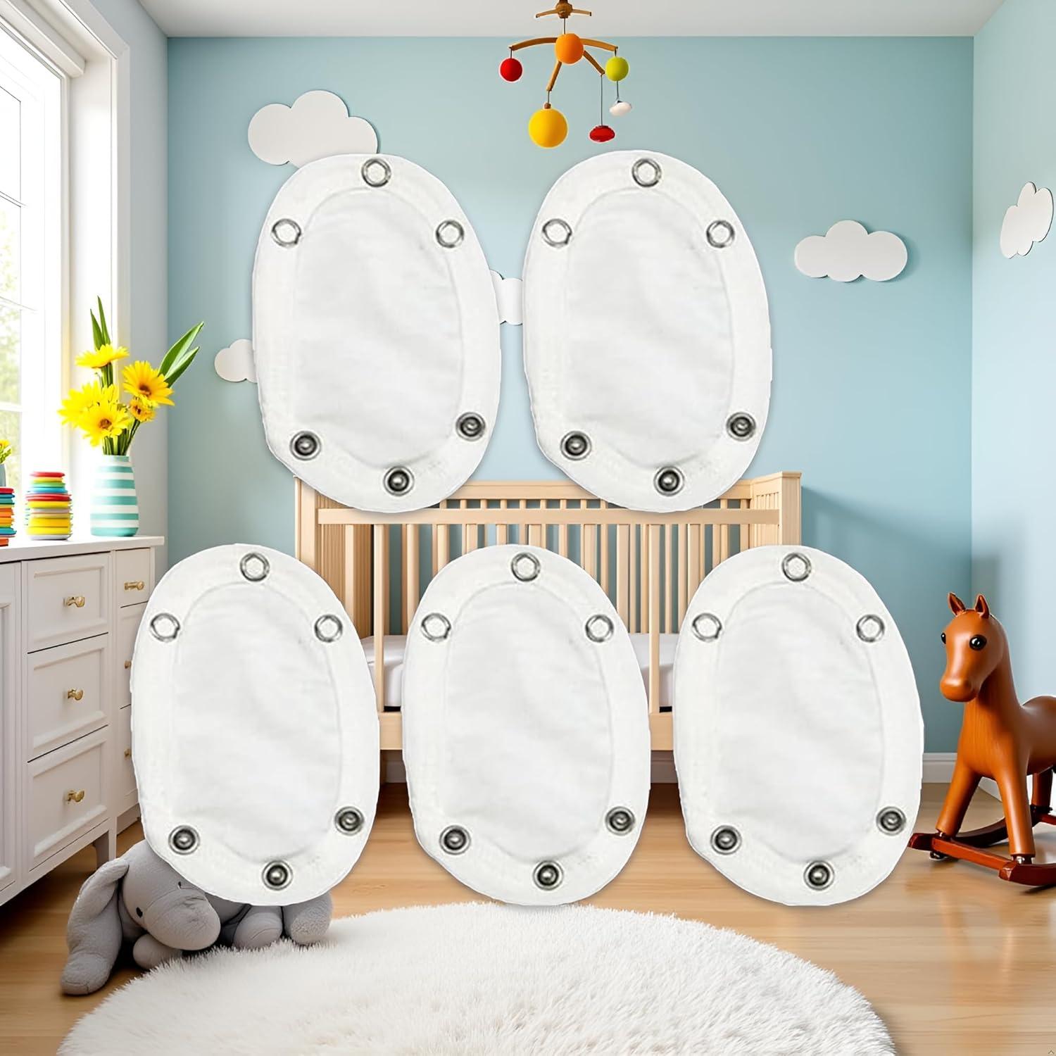 Conjunto 5 Extensores de Body Blancos WaigN para Bebés