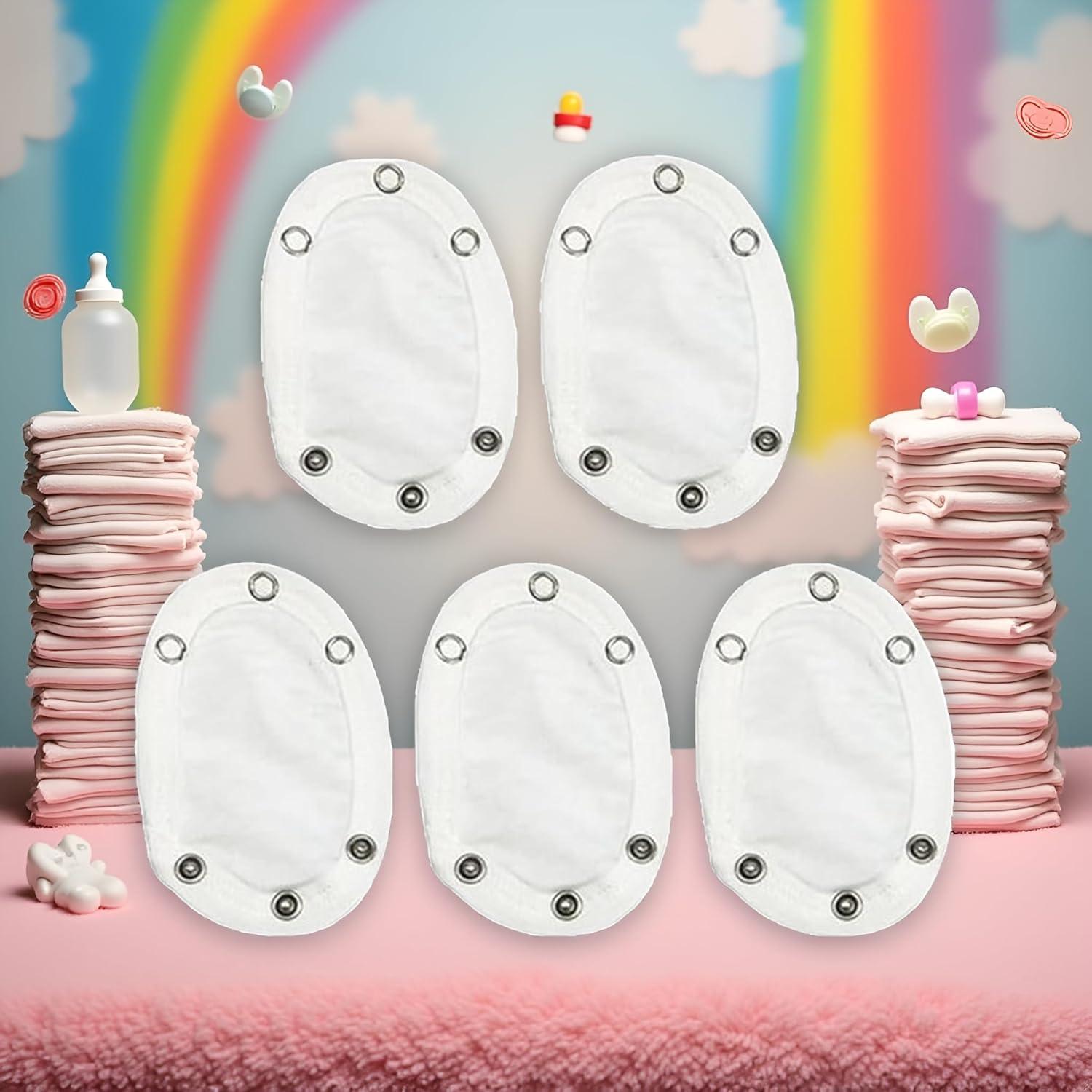 Conjunto 5 Extensores de Body Blancos WaigN para Bebés