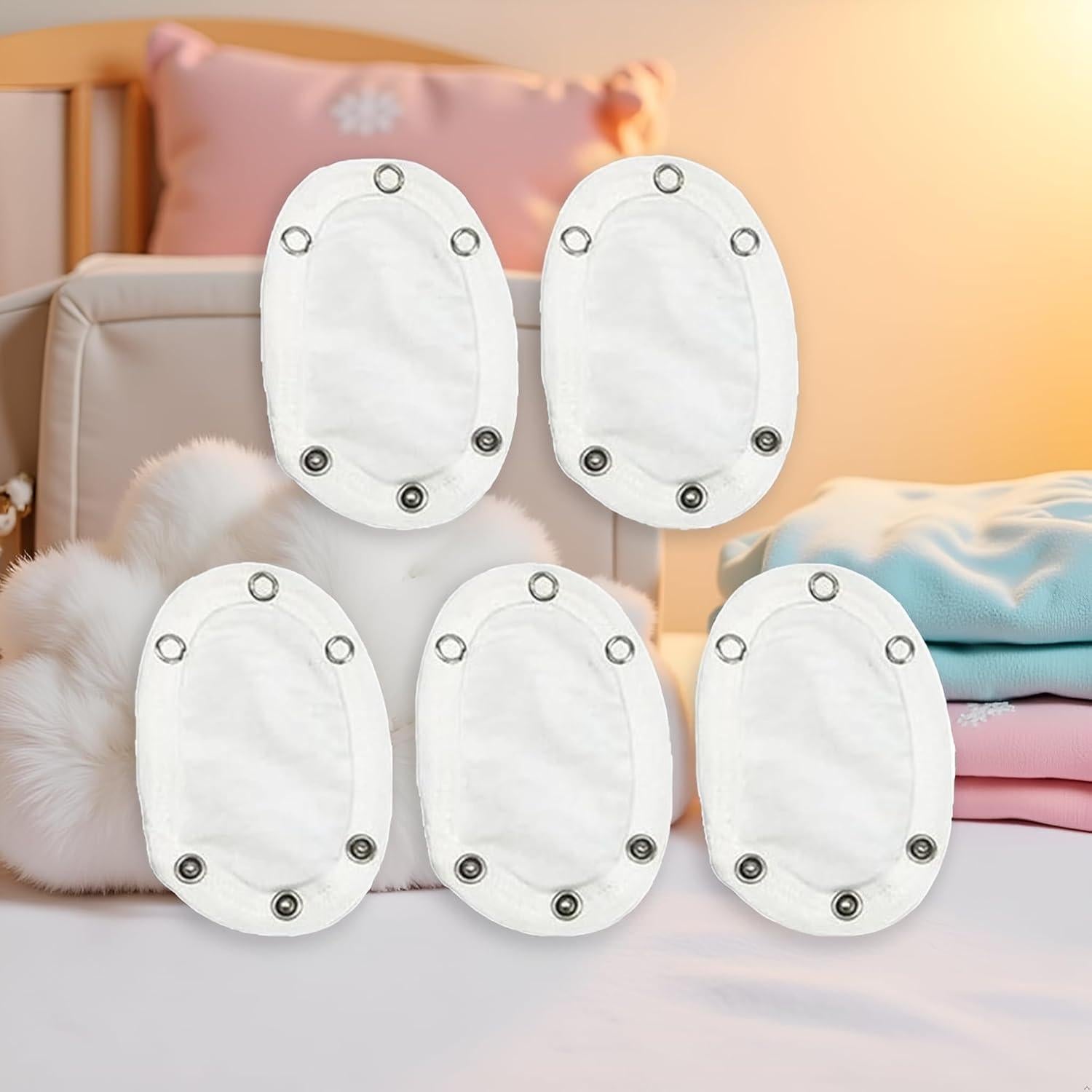 Conjunto 5 Extensores de Body Blancos WaigN para Bebés