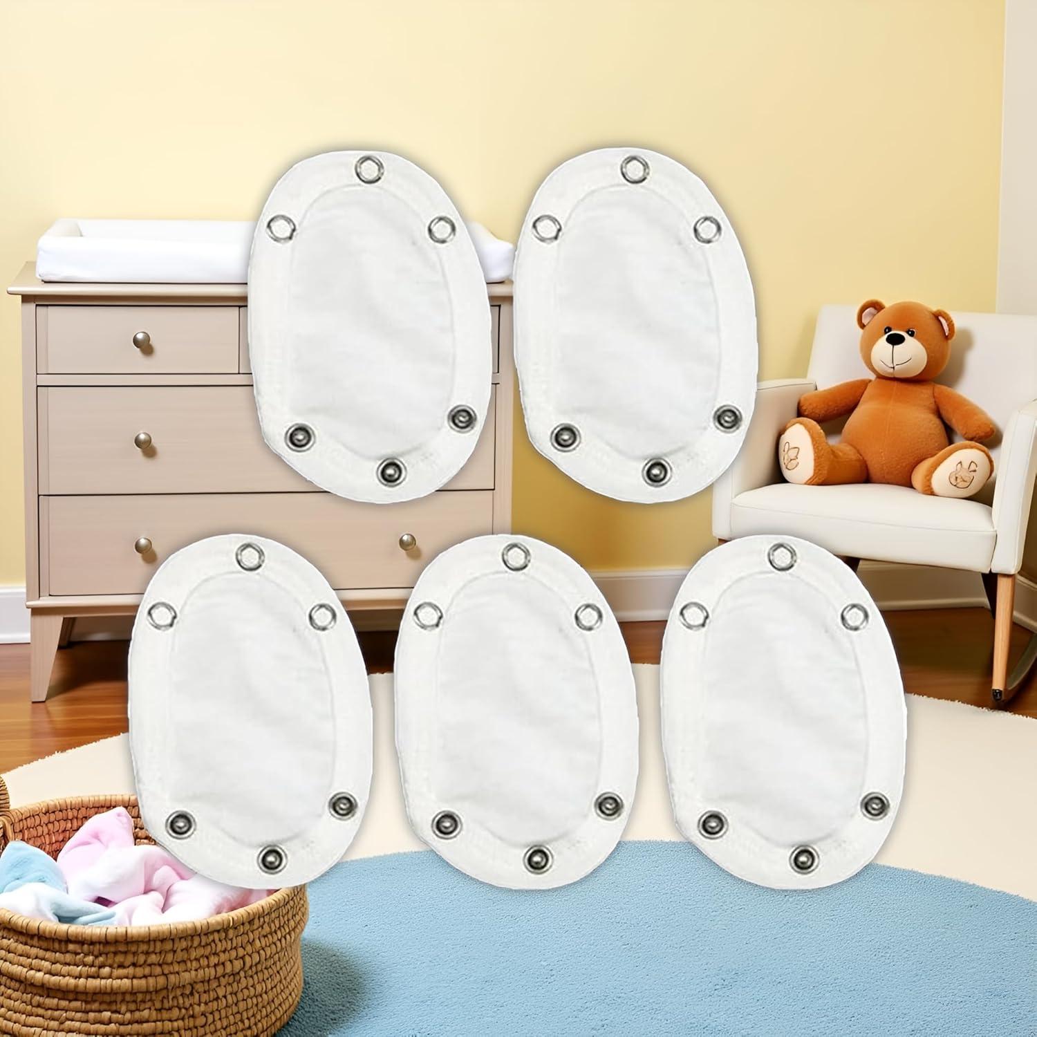 Conjunto 5 Extensores de Body Blancos WaigN para Bebés