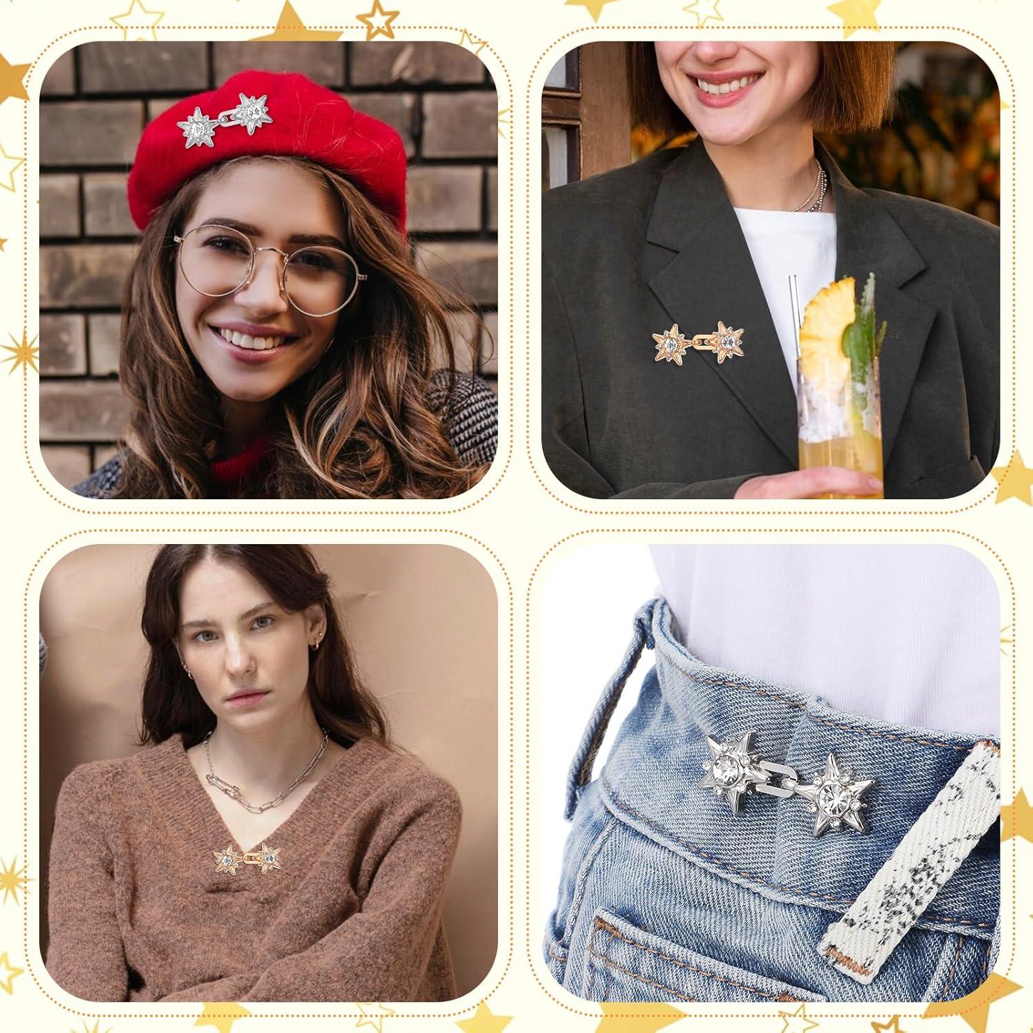 Juego de 6 Botones Ajustadores HJZHII para Cintura de Pantalones