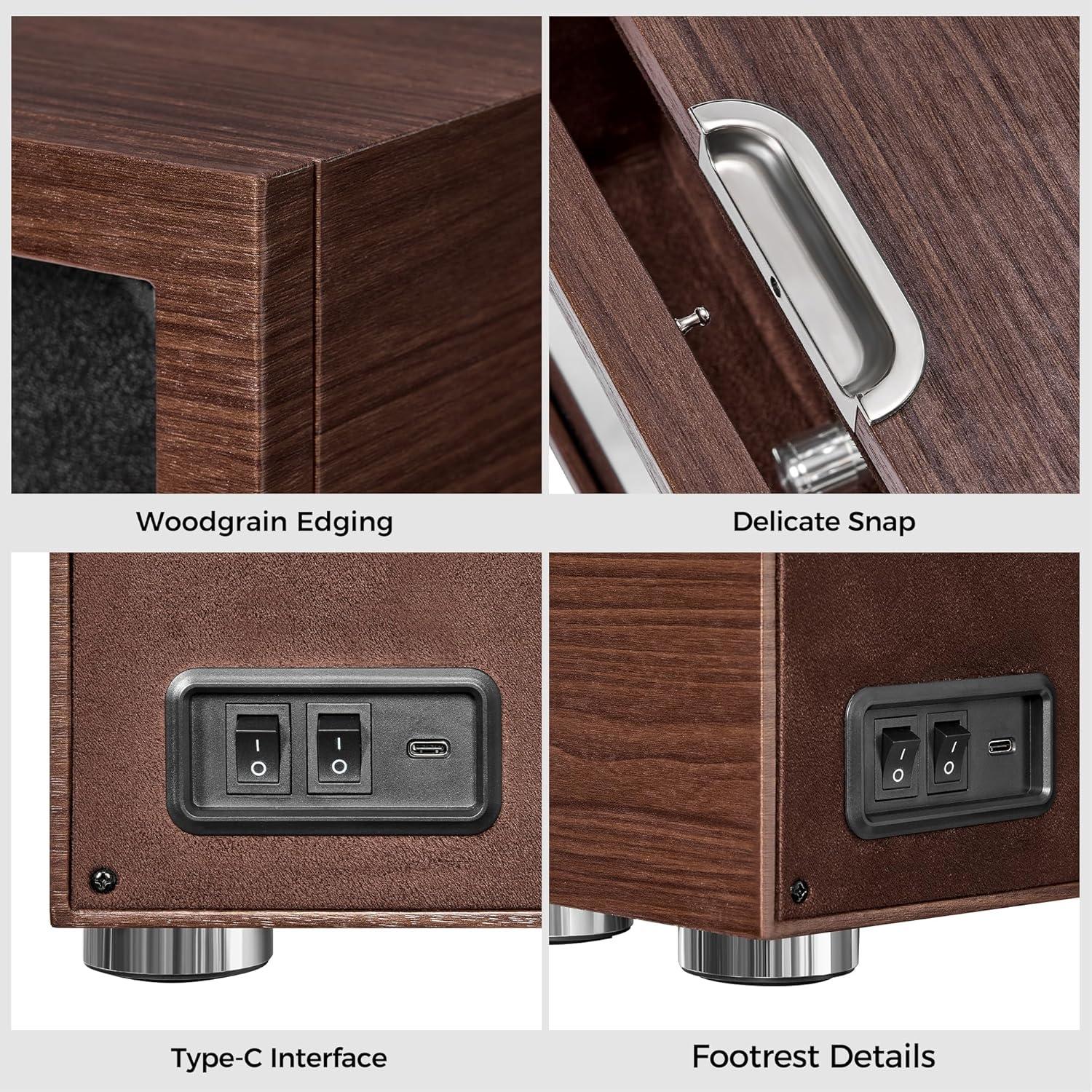 Winder Doble para Relojes ANWBROAD con Luz LED y Motor Silencioso