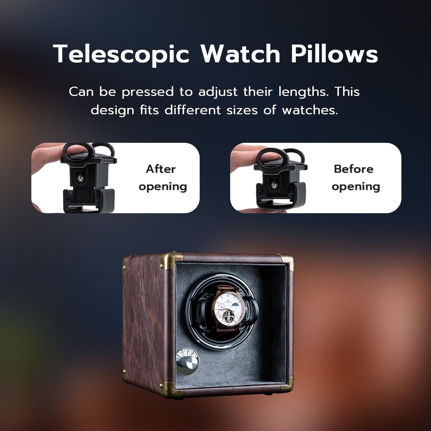 Cargador de Relojes Automáticos Mcbazel - Motor Silencioso, 5 Modos