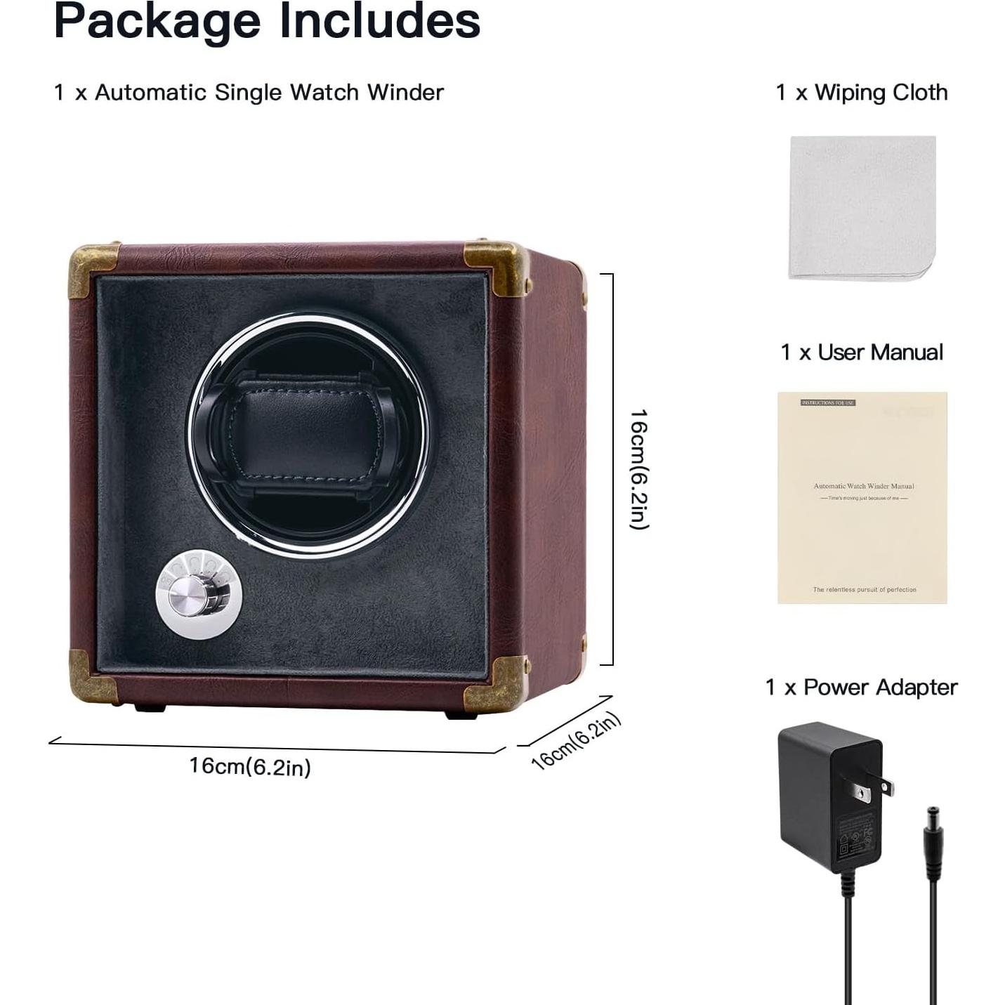 Cargador de Relojes Automáticos Mcbazel - Motor Silencioso, 5 Modos