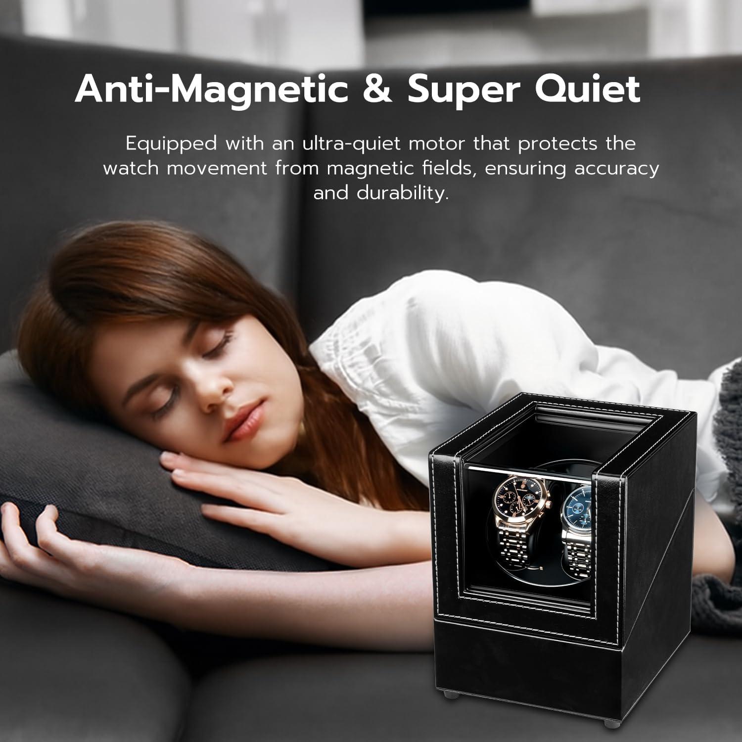 Reloj Winder Mcbazel Doble Automático USB 2 Relojes 47mm