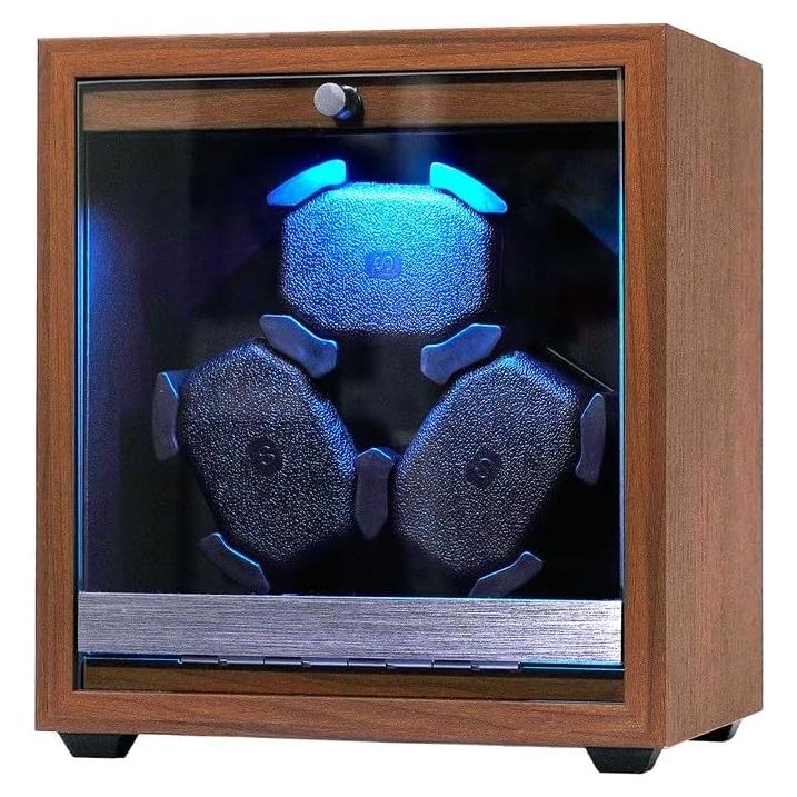 Enrollador de Relojes Automáticos TAdgnba para 3 Relojes con LED