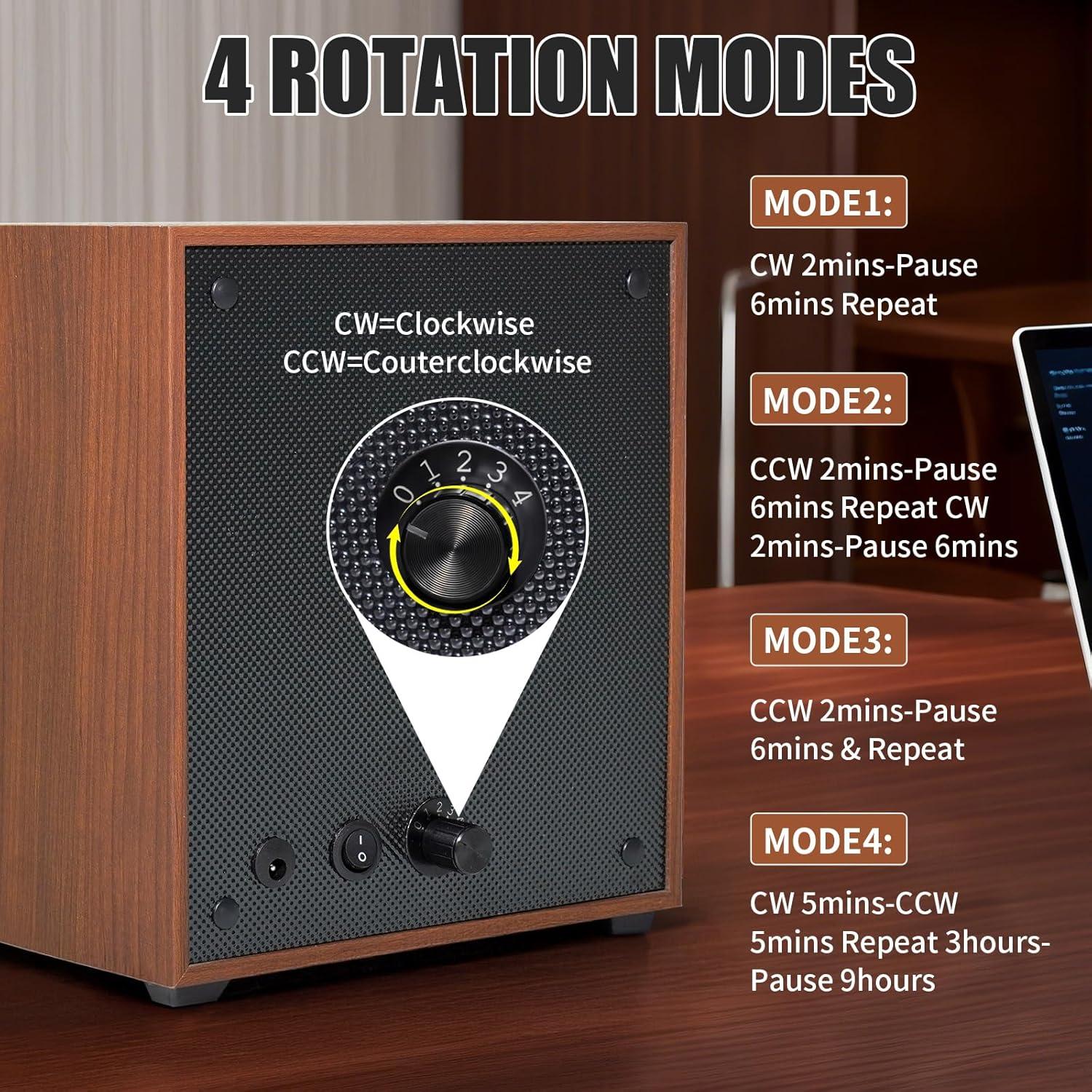 Enrollador de Relojes Automáticos TAdgnba para 3 Relojes con LED