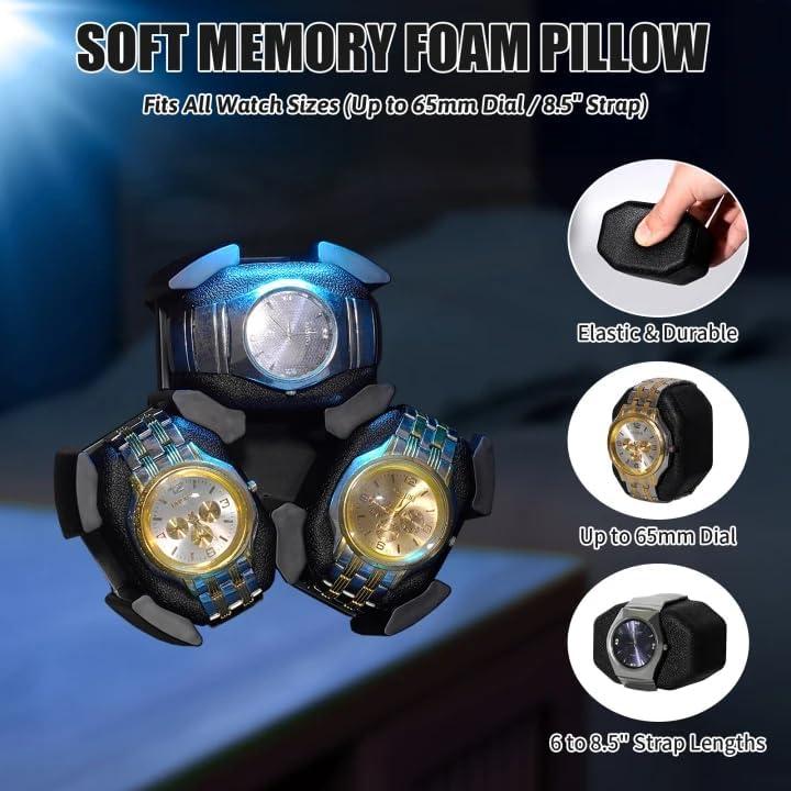 Enrollador de Relojes Automáticos TAdgnba para 3 Relojes con LED