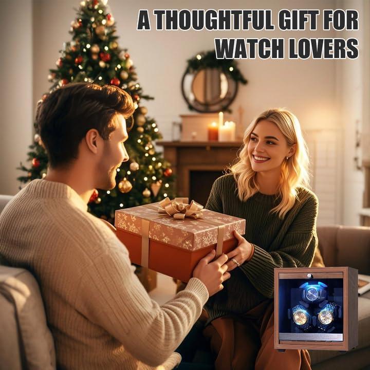 Enrollador de Relojes Automáticos TAdgnba para 3 Relojes con LED