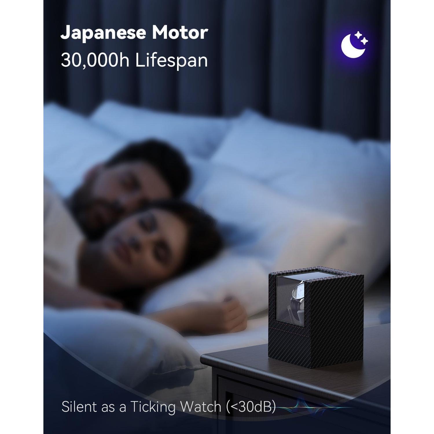 Enrollador de Reloj KAVYIA Motor Japonés Silencioso Gris