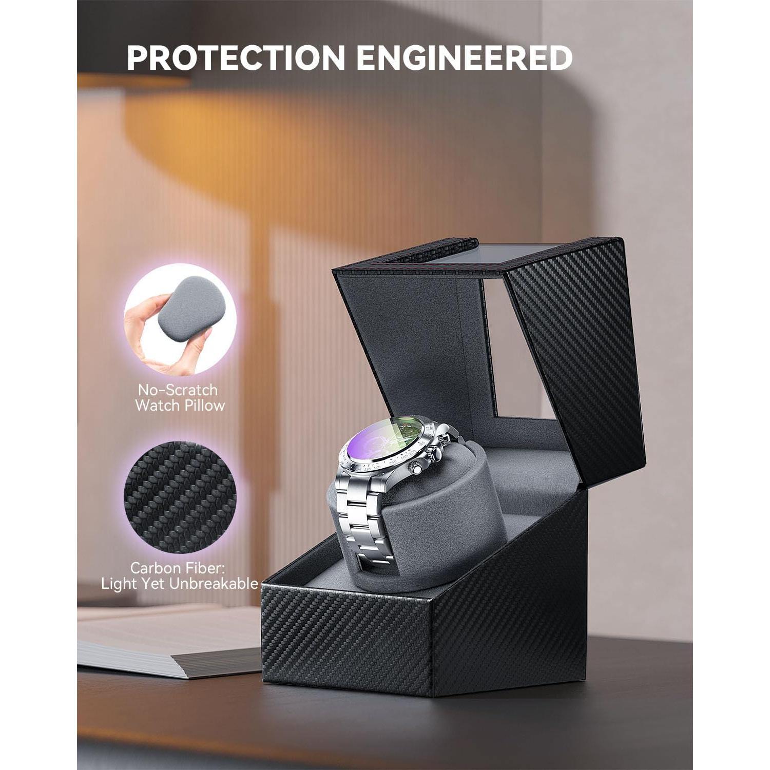 Enrollador de Reloj KAVYIA Motor Japonés Silencioso Gris