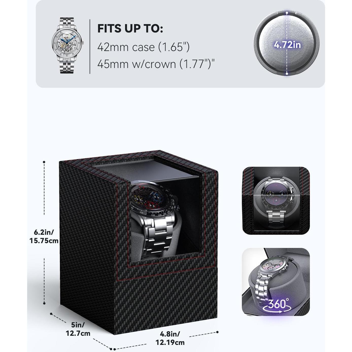 Enrollador de Reloj KAVYIA Motor Japonés Silencioso Gris