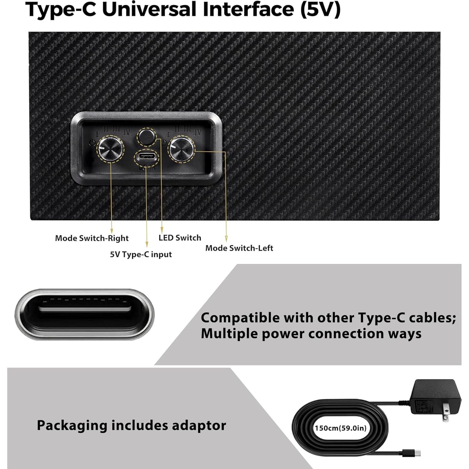 Reloj Winder ANWBROAD Doble Automático con LED UJWW016C