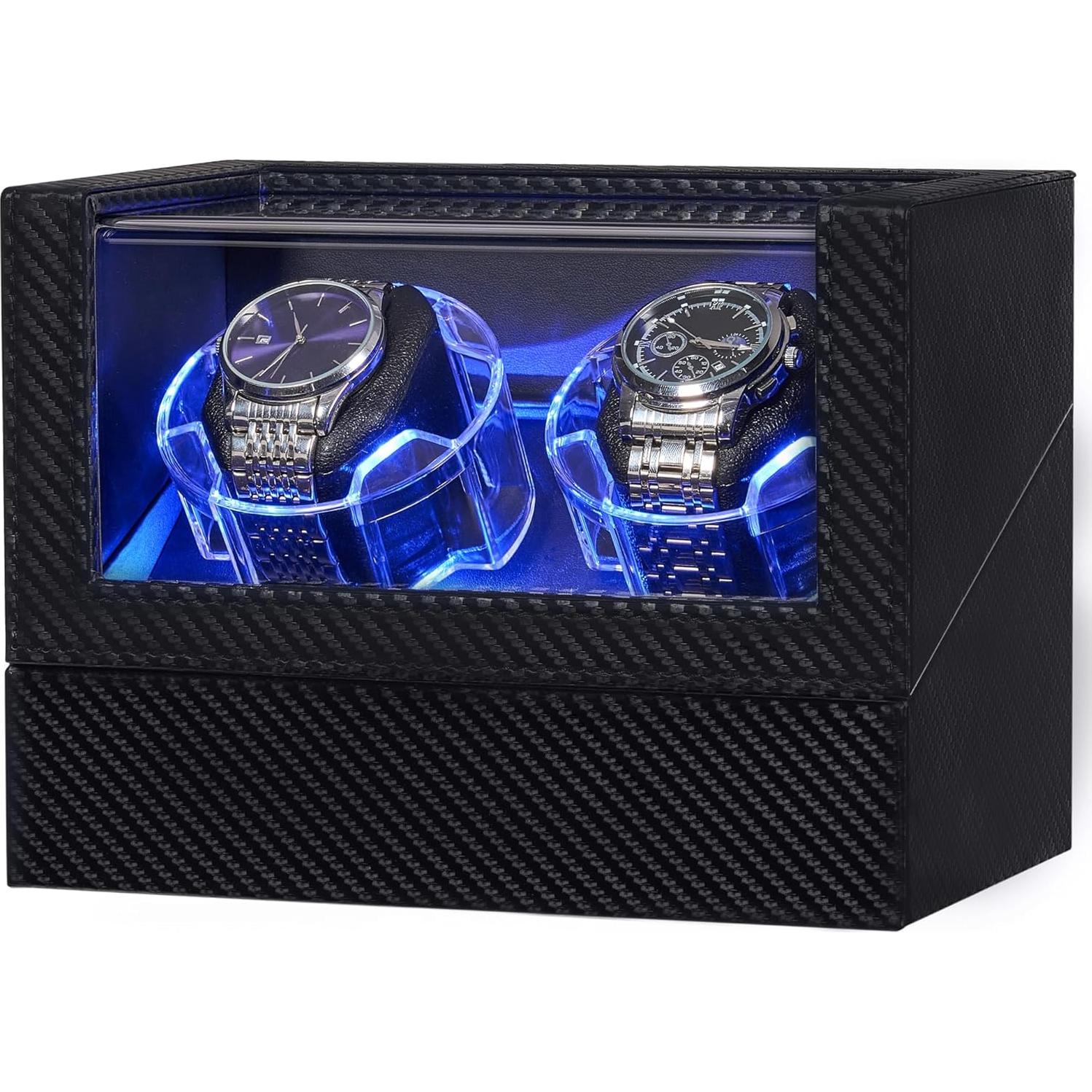 Reloj Winder ANWBROAD Doble Automático con LED UJWW016C