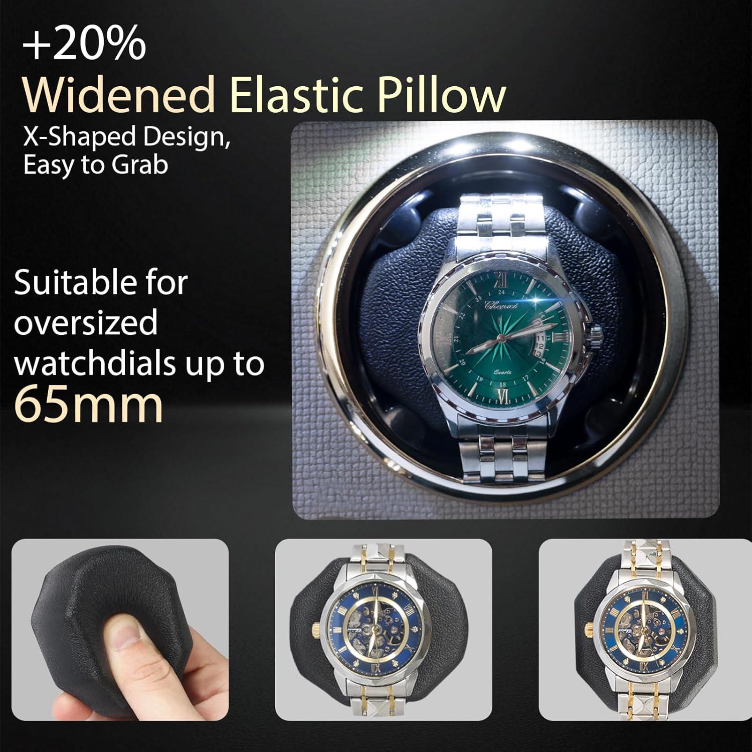 Enrollador de Relojes Automáticos Anyasun Doble con LED 2 Platos