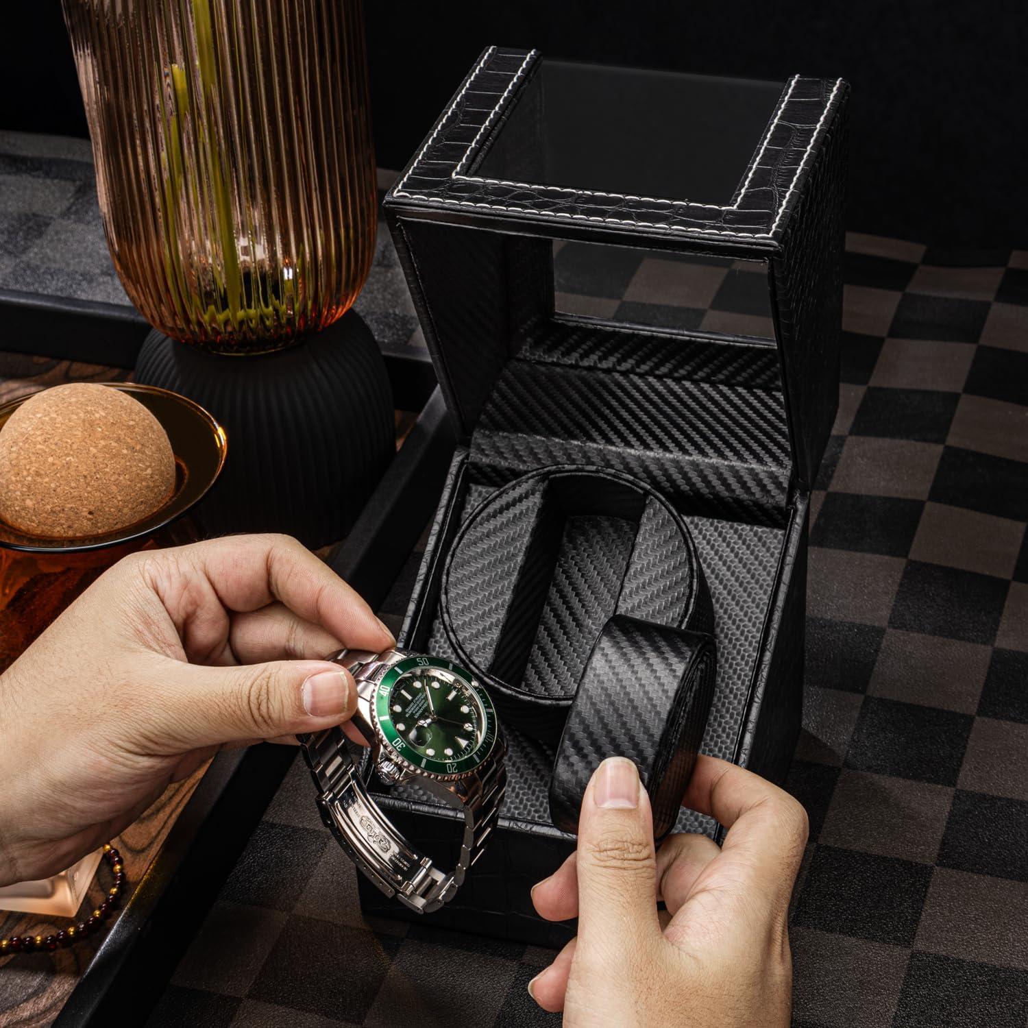 Enrollador de Relojes Automáticos K-KLPEKYC Doble Negro