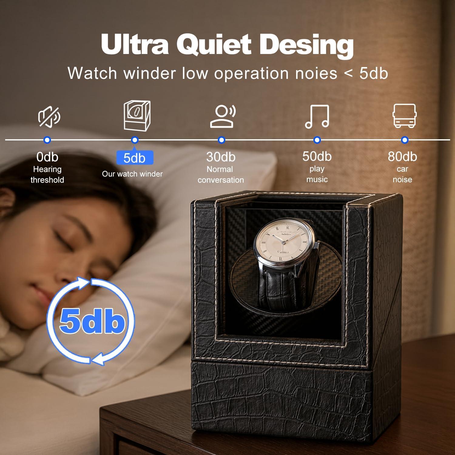 Enrollador de Relojes Automáticos K-KLPEKYC Doble Negro