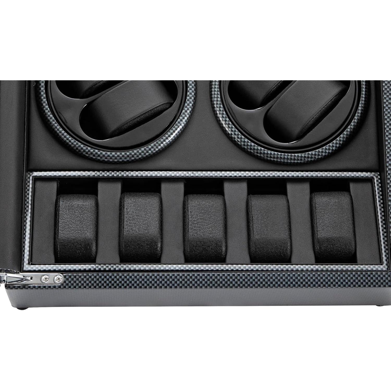 Enrollador de Relojes Automáticos ZERNEIL con Luz LED y Cerradura