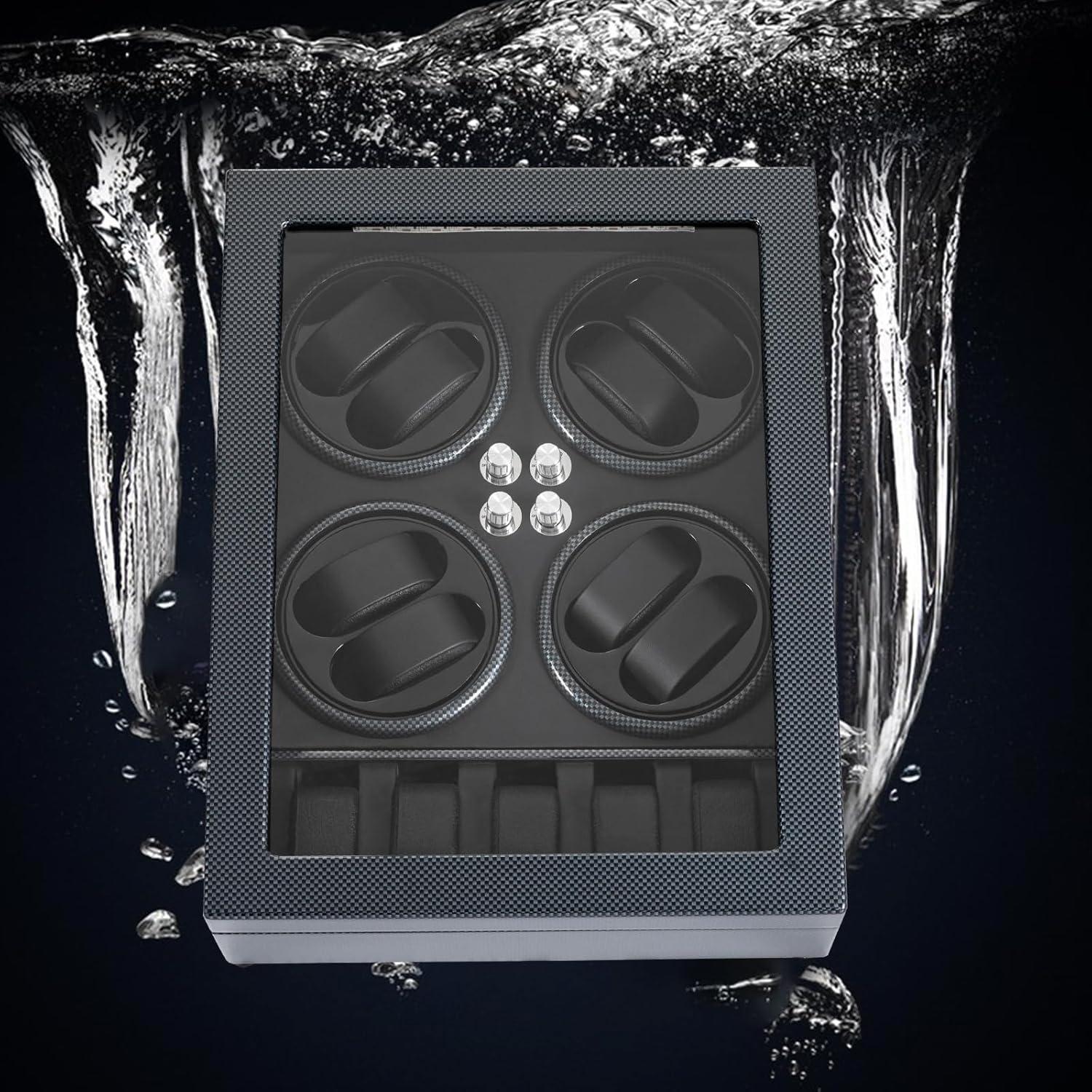 Enrollador de Relojes Automáticos ZERNEIL con Luz LED y Cerradura