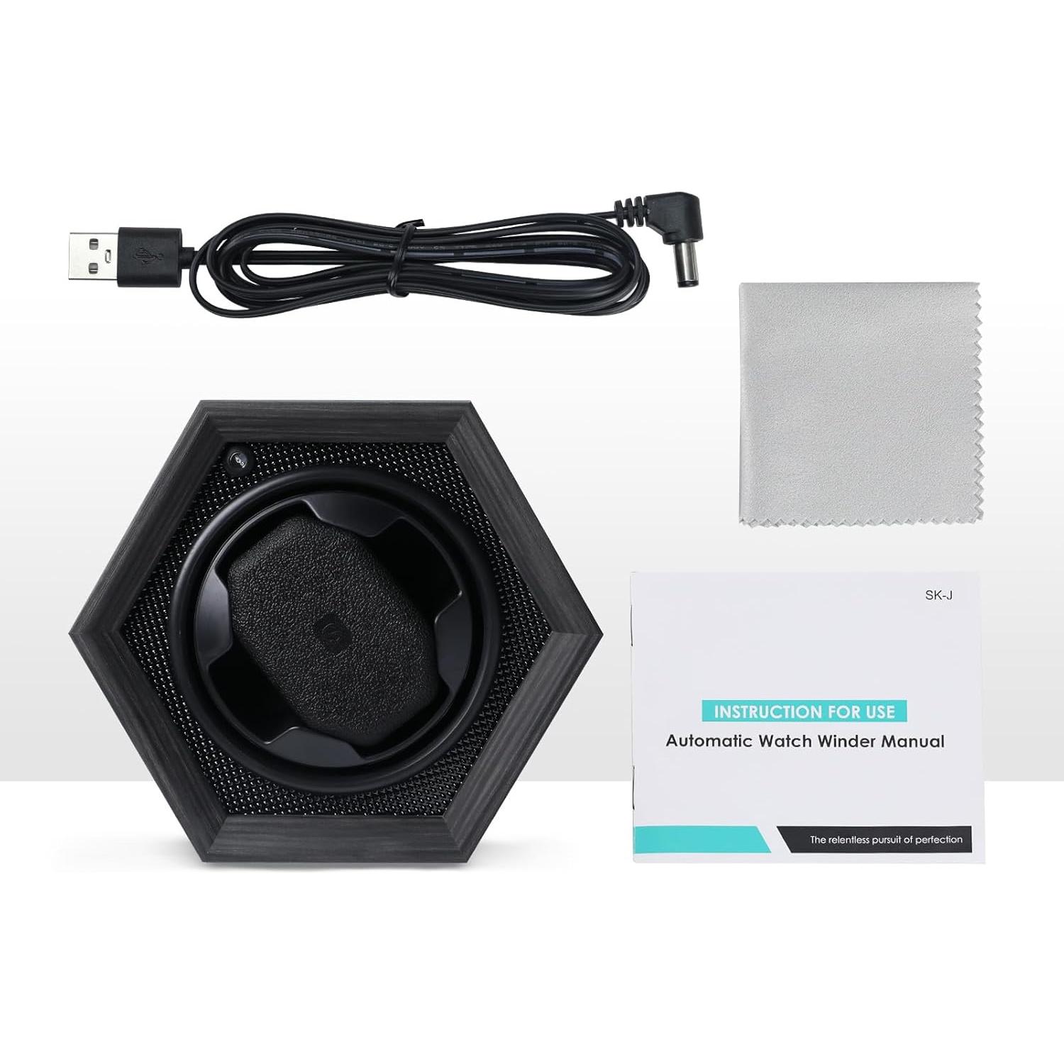 Enrollador de Reloj Automático JuviPerpric Hexagonal Silencioso