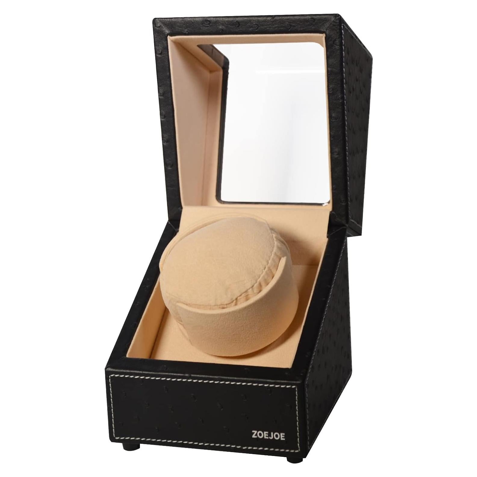 Reloj Winder Individual ZOEJOE para Relojes Automáticos, Negro