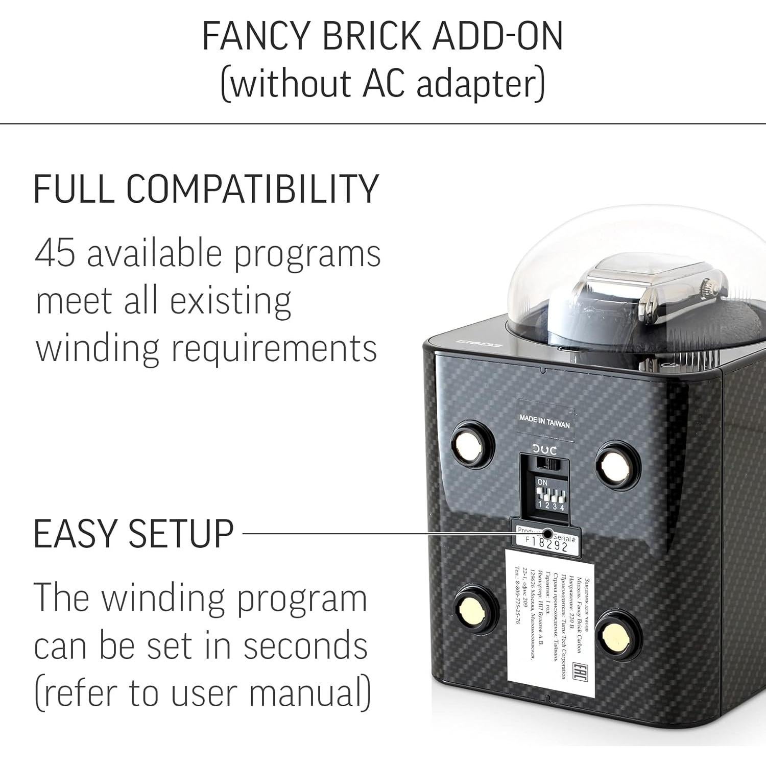 Unidad de Adición Relojero Abest Boxy Ladrillo Elegante 55mm