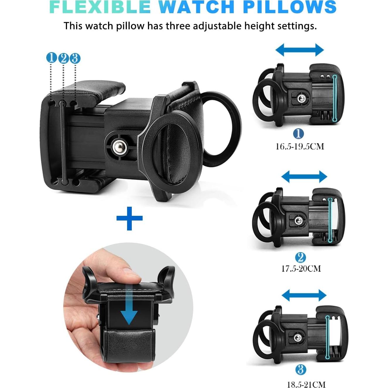 Enrollador de Reloj Automático J&T Doble con Luz LED y Almacenamiento