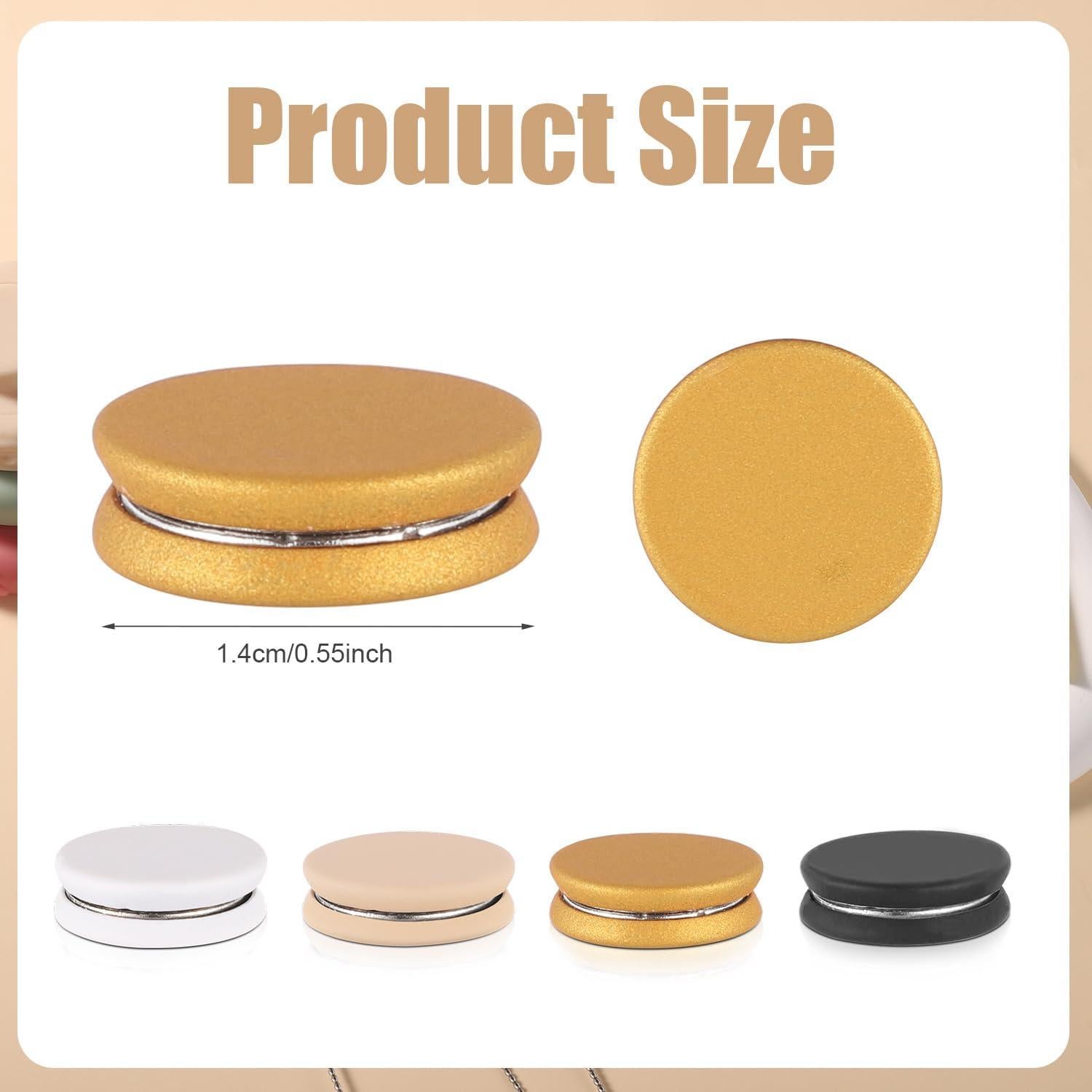 4 Pines Magnéticos para Hijab XIHIRCD, Sin Agujas, 1.4cm